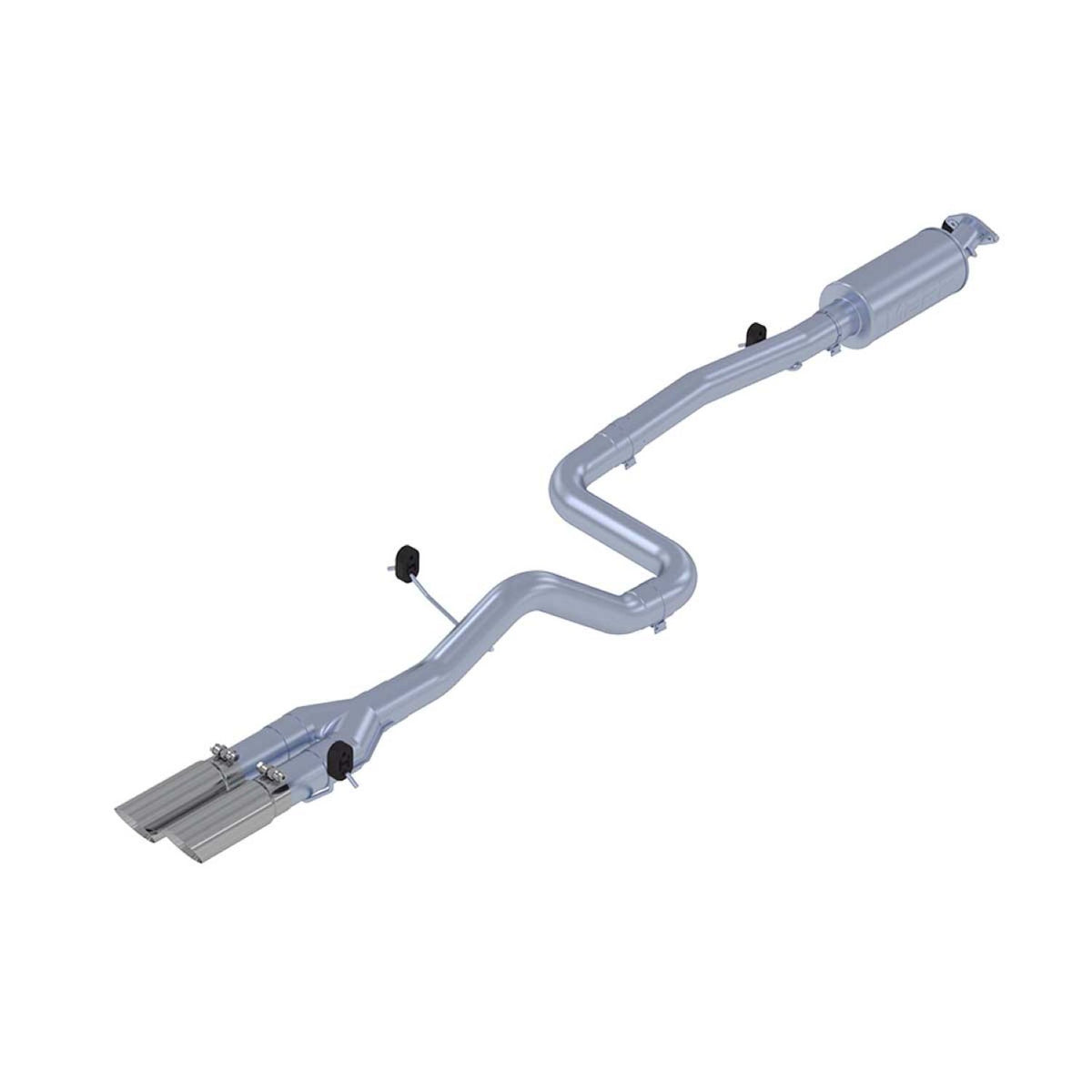 MBRP MBRP 2014 2019 Ford Fiesta 1.6L EcoBoost Aluminized Steel 3 Cat Back Dual Outlet S4202AL | S4202AL