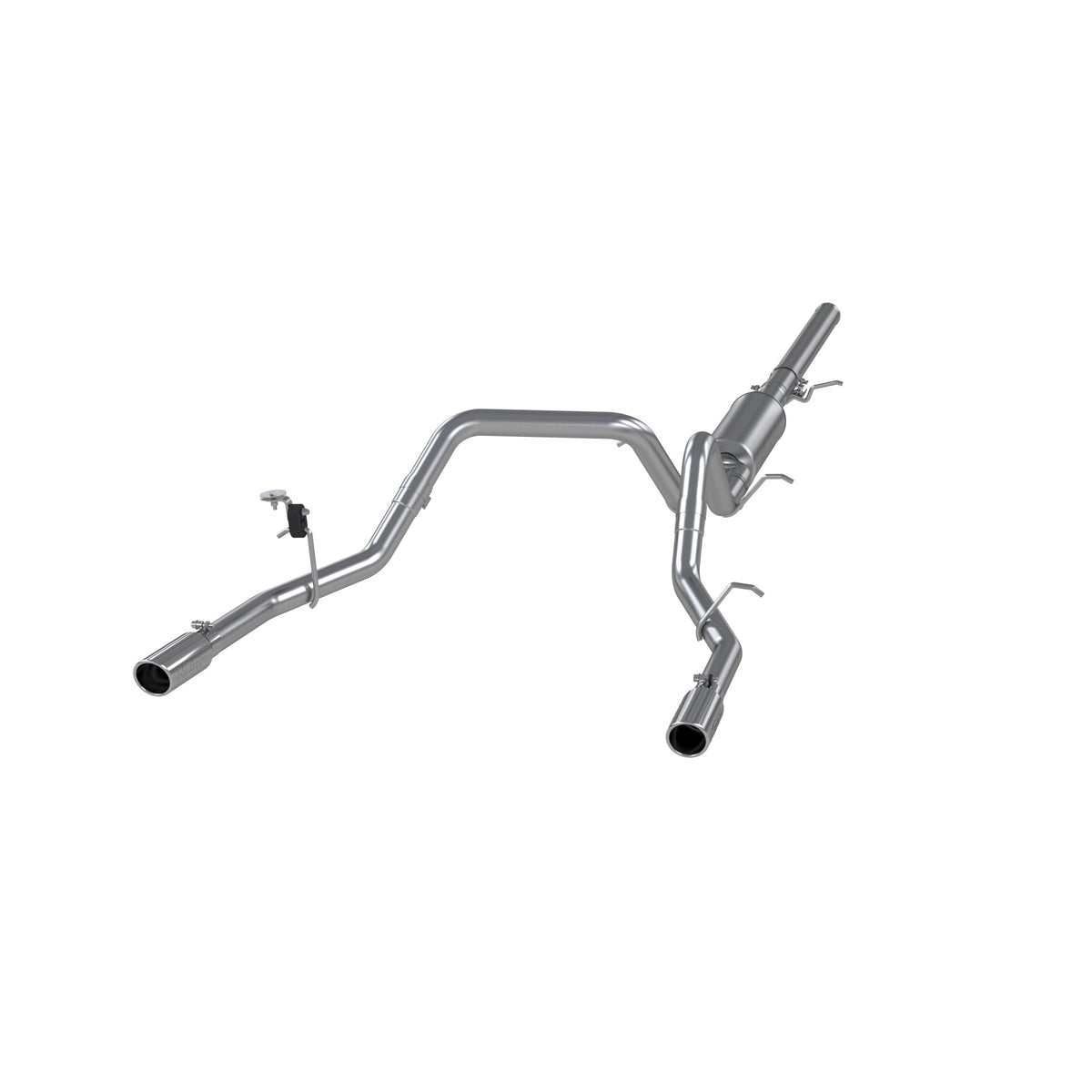 MBRP MBRP 2014 2018 Chevrolet GMC 1500 Silverado Sierra 4.3L V6 5.3L V8 - One-piece driveshaft only Aluminized Steel 3 Cat Back Dual Split Rear S5084AL | S5084AL