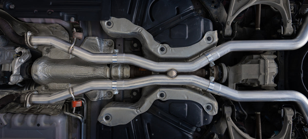 MBRP MBRP 2011 2026 Dodge Durango 5.7L T304 Stainless Steel 3 Cat-Back Dual Split Rear with Carbon Fiber Tips Street Profile S51073CF | S51073CF