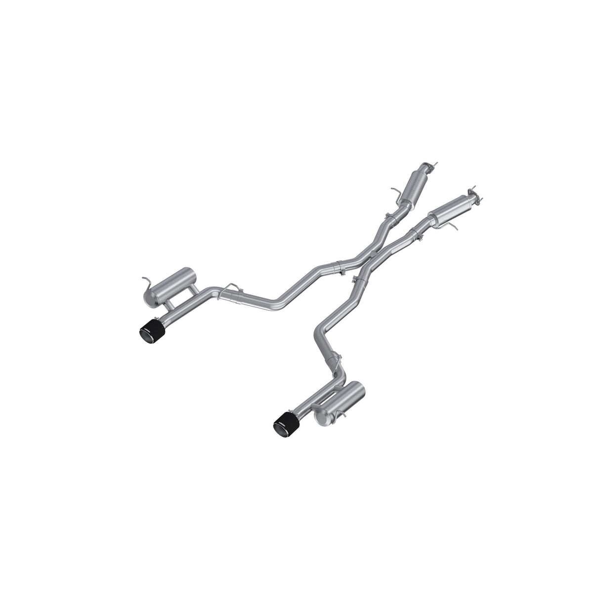 MBRP MBRP 2011 2026 Dodge Durango 3.6L T304 Stainless Steel 3 Cat-Back Dual Split Rear with Carbon Fiber Tips Street Profile S51093CF | S51093CF