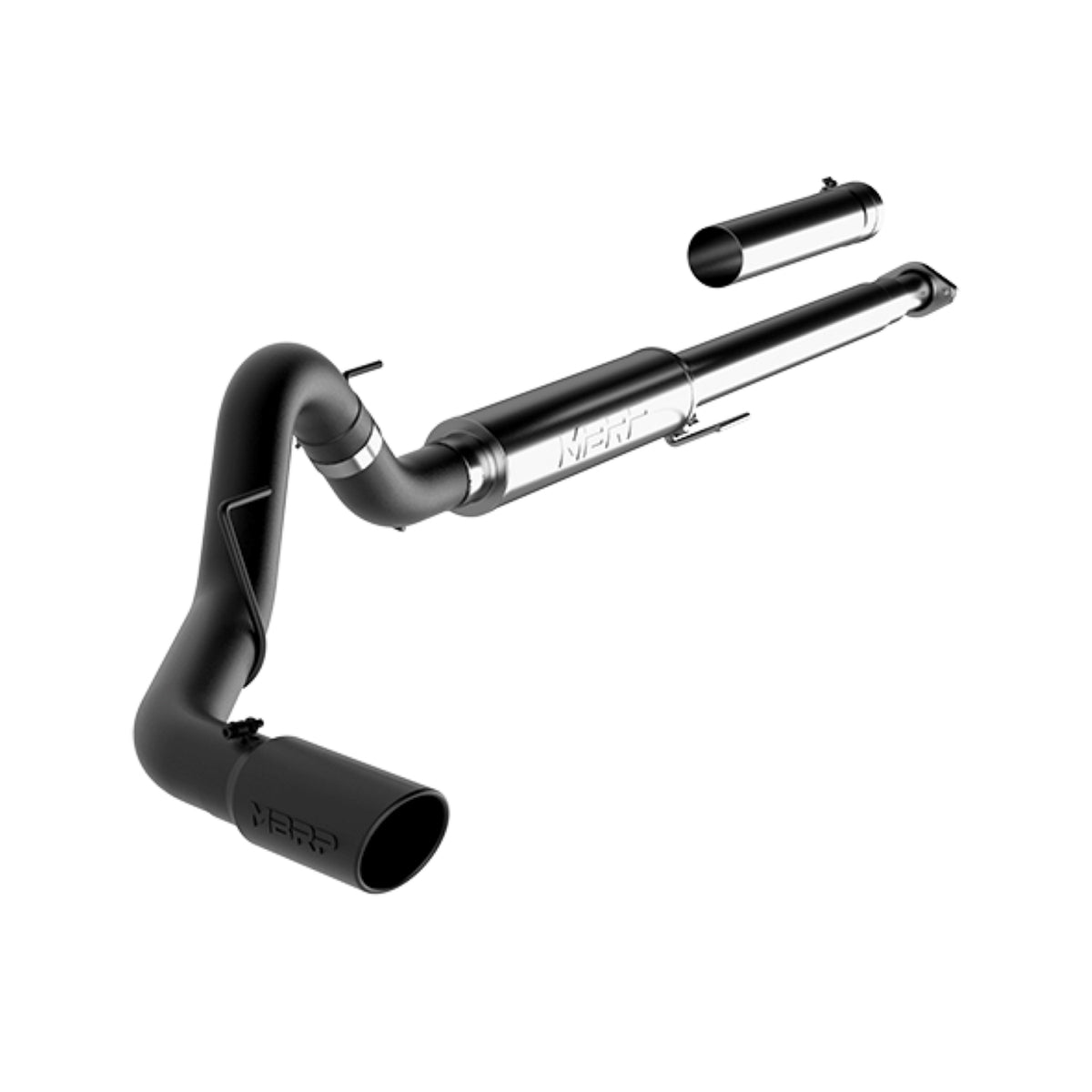 MBRP MBRP 2015 2020 Ford F-150 2.7L 3.5L EcoBoost excl. 2019 F150 Limited Black-Coated Aluminized Steel 4 Cat Back Single S5259BLK | S5259BLK
