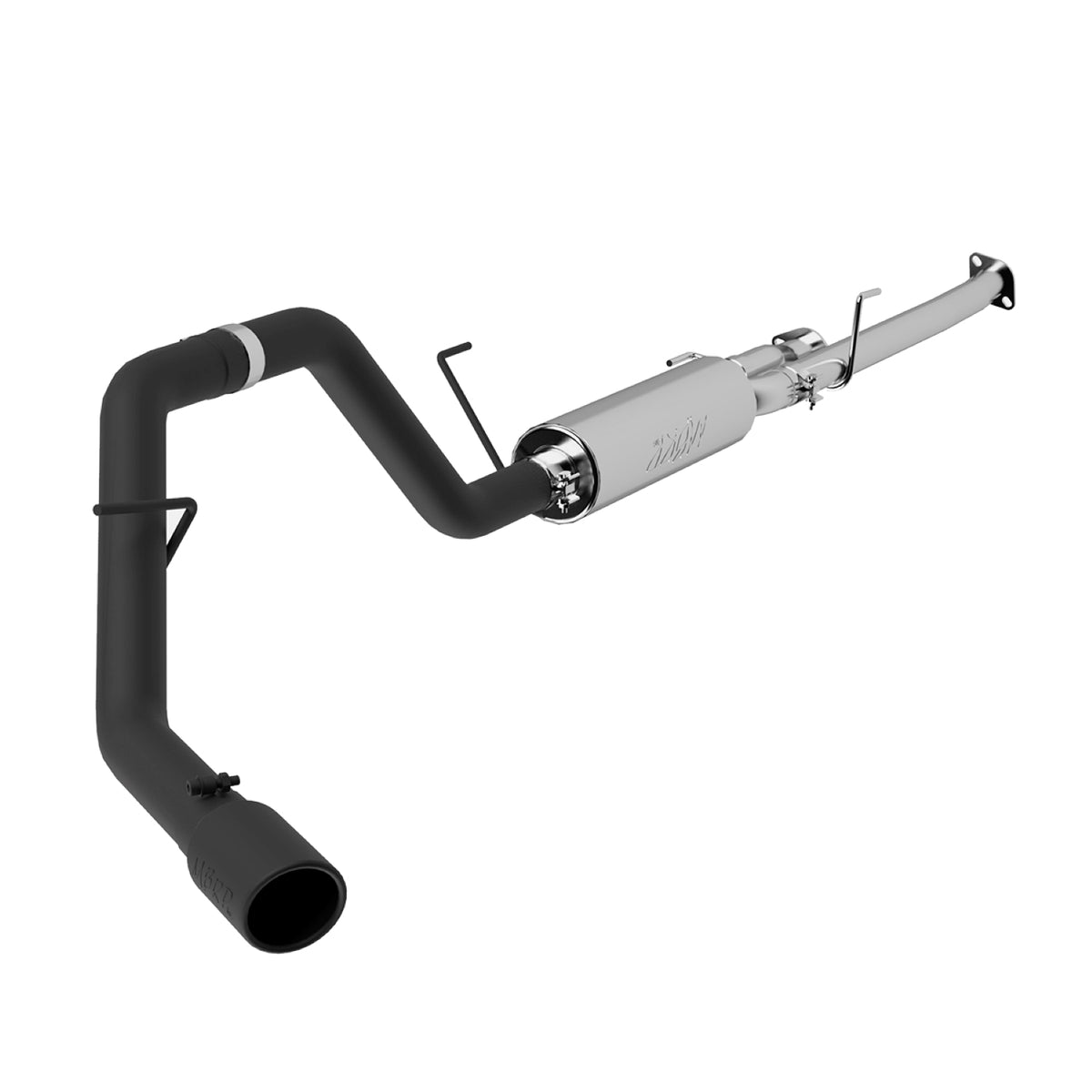 MBRP MBRP 2009 2021 Toyota Tundra 4.6L 5.7L RC-8ft Bed EC-6.5ft Bed. CC Black-Coated Aluminized Steel 2.5 Dual Cat-Back 3 Single Side Exit S5314BLK | S5314BLK