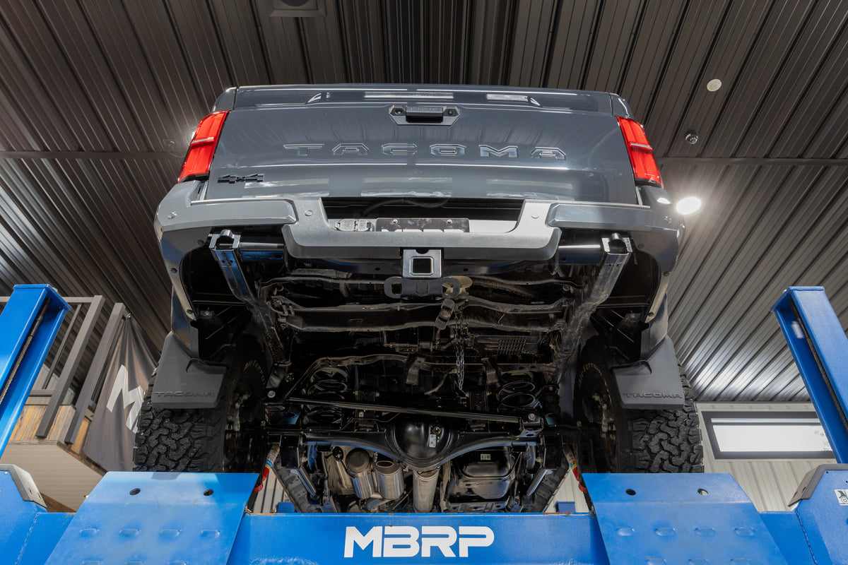 MBRP MBRP 2024 2026 Toyota Tacoma 2.4L T304 Stainless Steel 3 Cat-Back Pre-Axle Turn Down S5325304 | S5325304