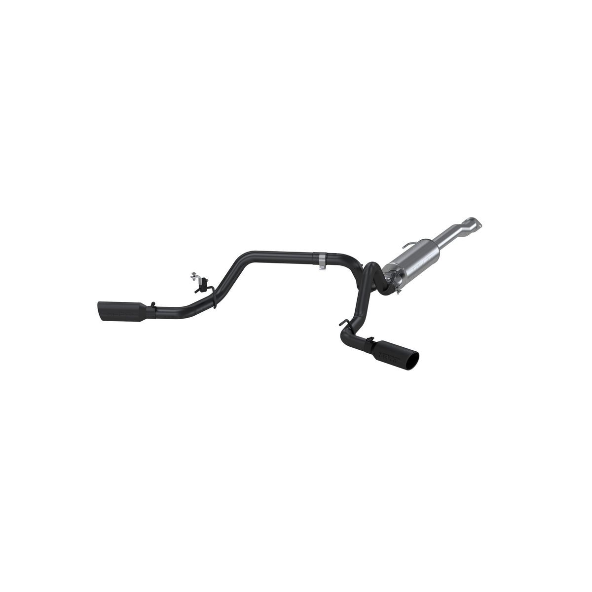 MBRP MBRP 2016 2023 Toyota Tacoma 3.5L Black-Coated Aluminized Steel 3 Cat Back Dual Split Side S5340BLK | S5340BLK
