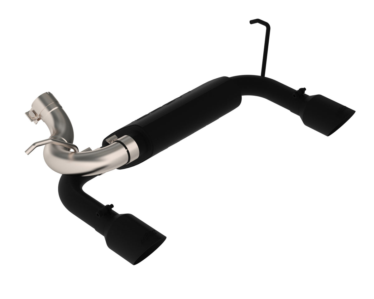MBRP MBRP 2007 2018 Jeep Wrangler Rubicon (JK) 3.6L 3.8L V6 Black-Coated Aluminized Steel 2.5 Axle Back Dual Rear Exit S5528BLK | S5528BLK