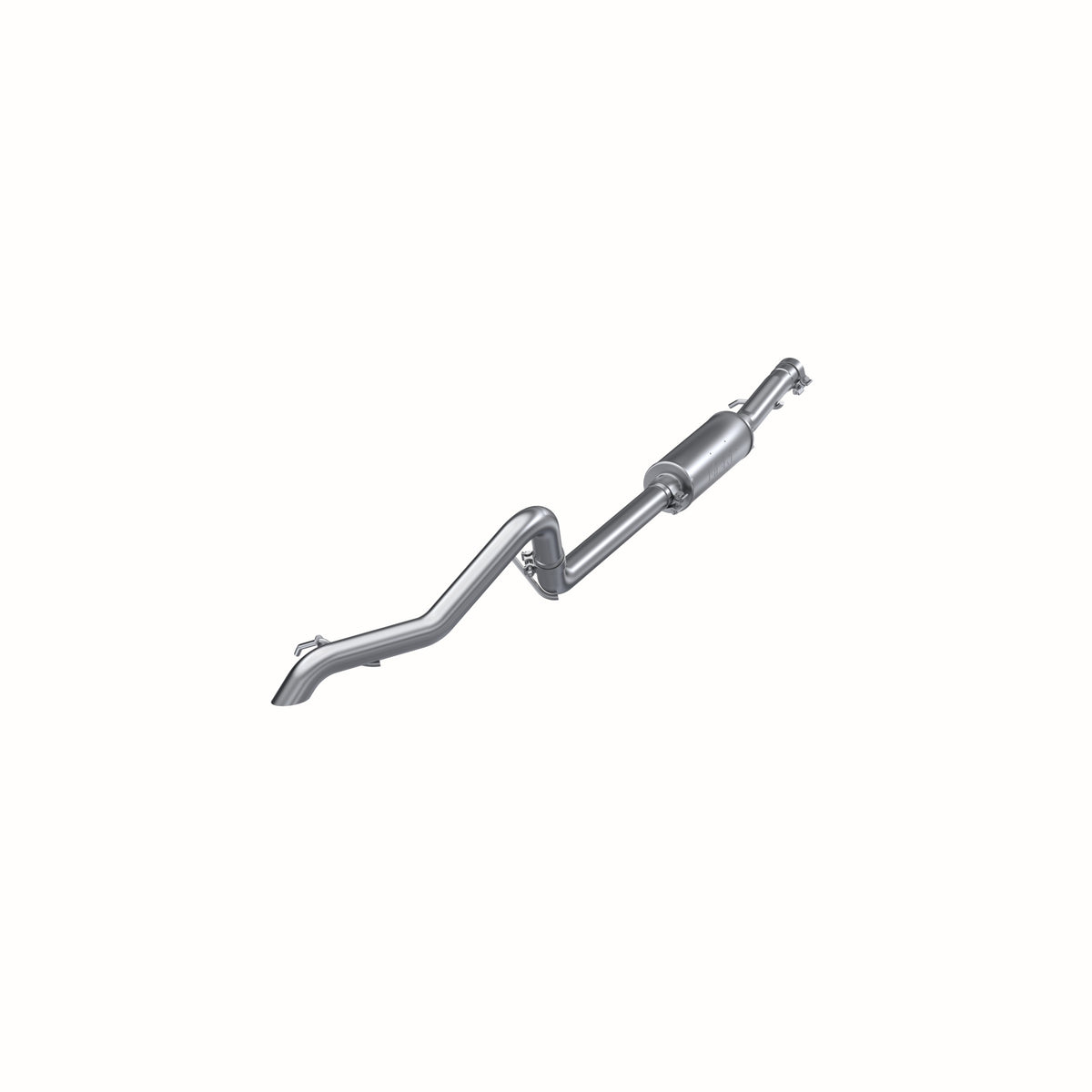 MBRP MBRP 2012 2018 Jeep Wrangler Rubicon (JK) 3.6L V6 2dr 4dr T409 Stainless Steel 2.5 Cat Back Off-Road Tail Pipe Single Rear Exit S5530409 | S5530409