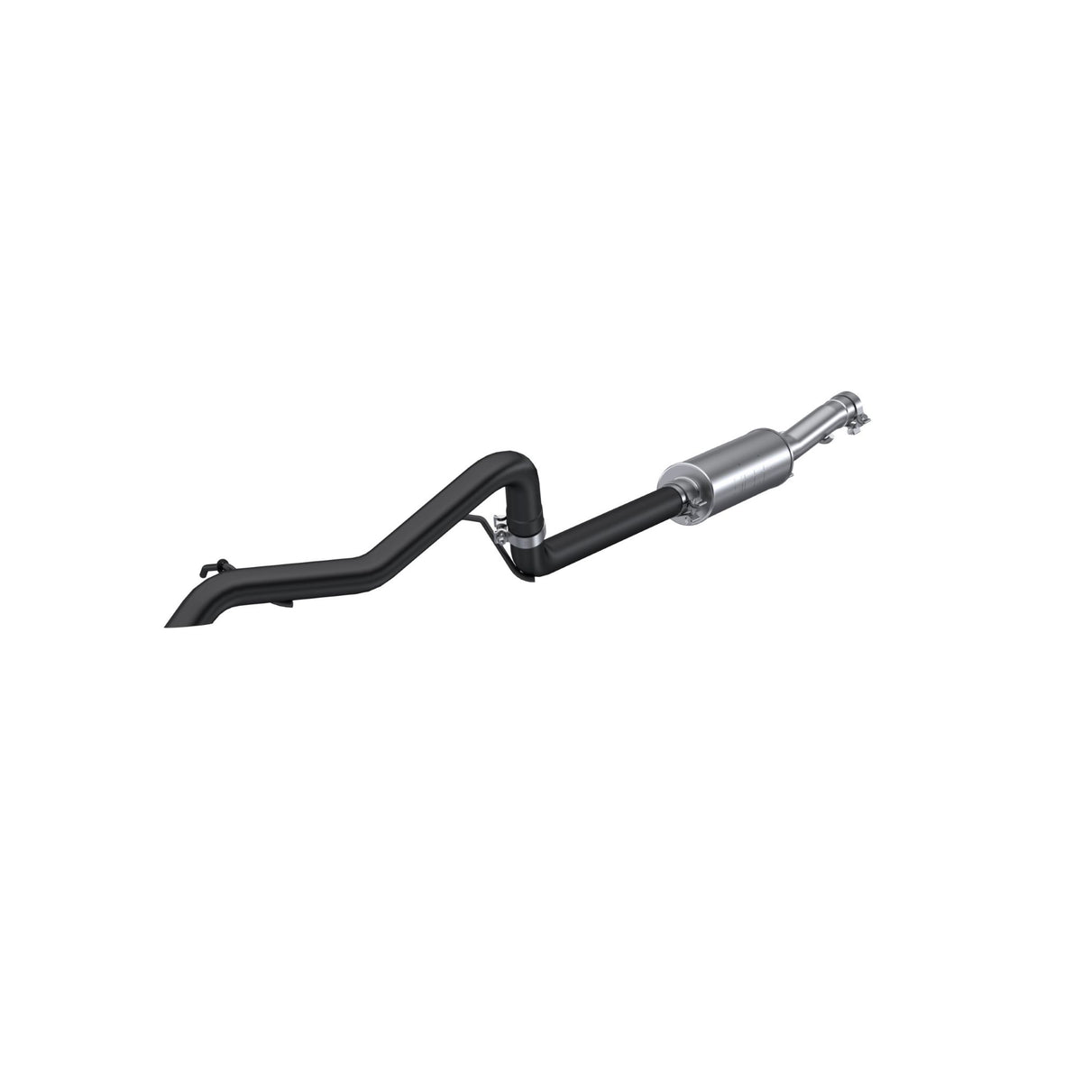 MBRP MBRP 2012 2018 Jeep Wrangler Rubicon (JK) 3.6L V6 2dr 4dr Black-Coated Aluminized Steel 2.5 Cat Back Off-Road Tail Pipe Single Rear Exit S5530BLK | S5530BLK