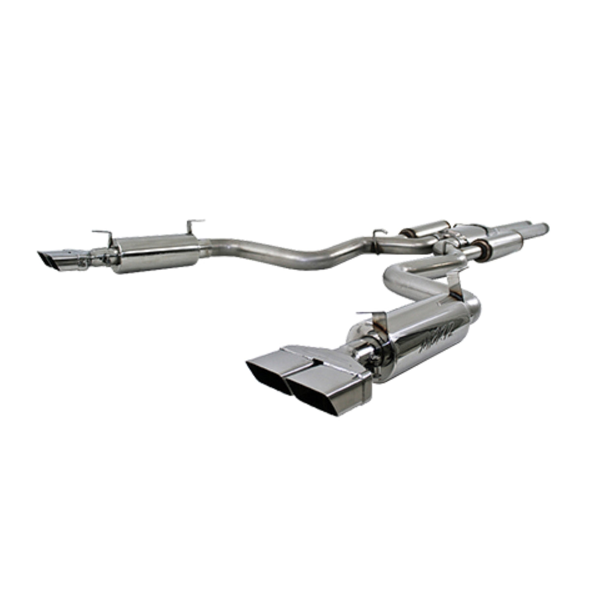 MBRP MBRP 2008 2014 Dodge Challenger SRT8 6.1L Hemi T304 Stainless Steel 3 Cat Back Dual Split Rear (Street Version) S7110304 | S7110304