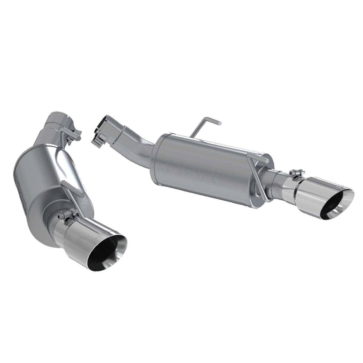 MBRP MBRP 2007 2010 Ford Mustang GT500 5.4L Aluminized Steel 2.5 Dual Mufflers Axle Back Split Rear (Street Version) S7200AL | S7200AL