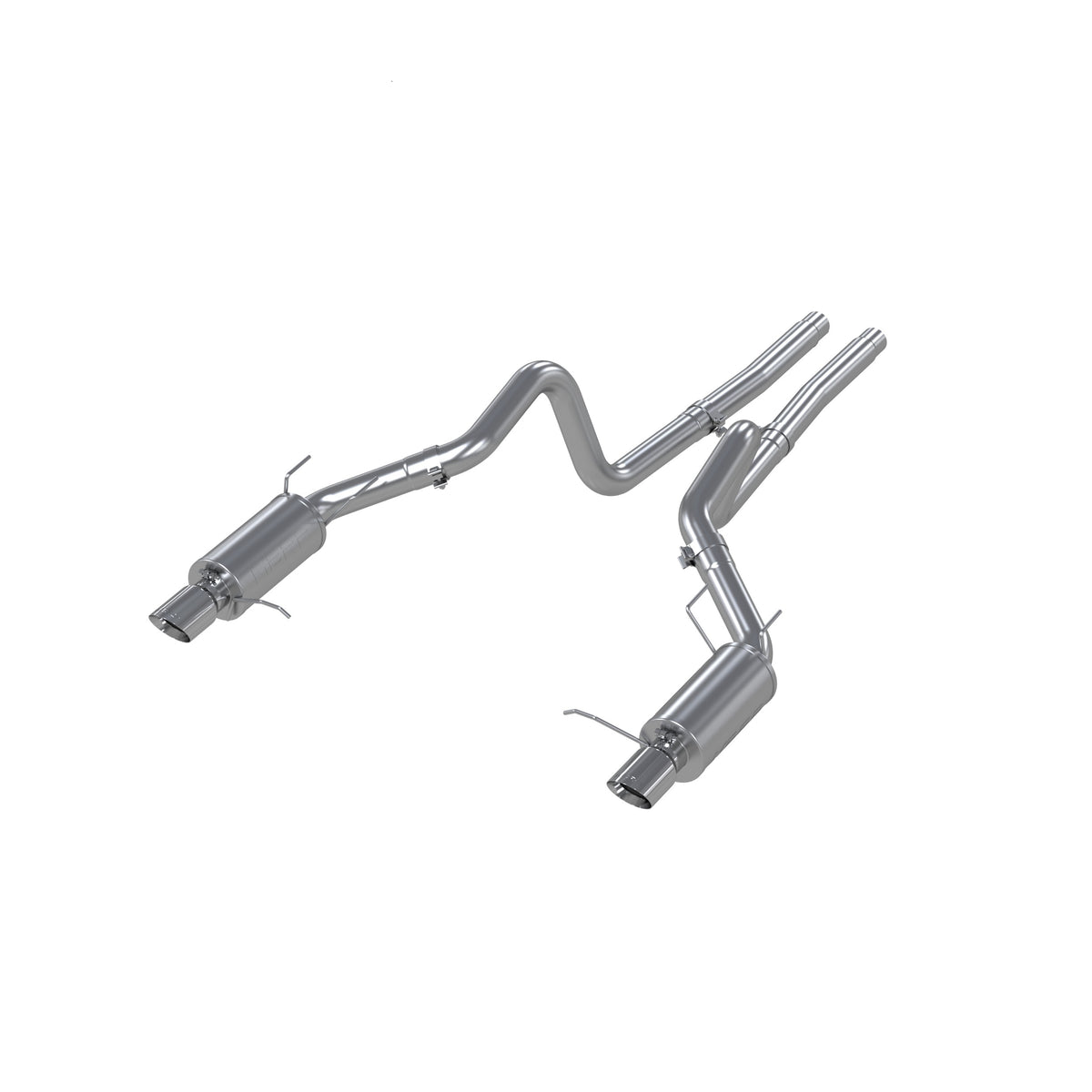MBRP MBRP 2011 2014 Ford Mustang GT 5.0L T409 Stainless Steel 3 Cat Back Dual Split Rear (Street Version) S7258409 | S7258409
