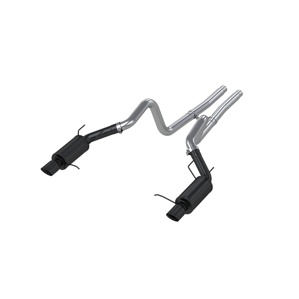 MBRP MBRP 2011 2012 Ford Shelby GT500 Black-Coated Aluminized Steel 3 Cat Back Dual Split Rear (Street Version) S7258BLK | S7258BLK