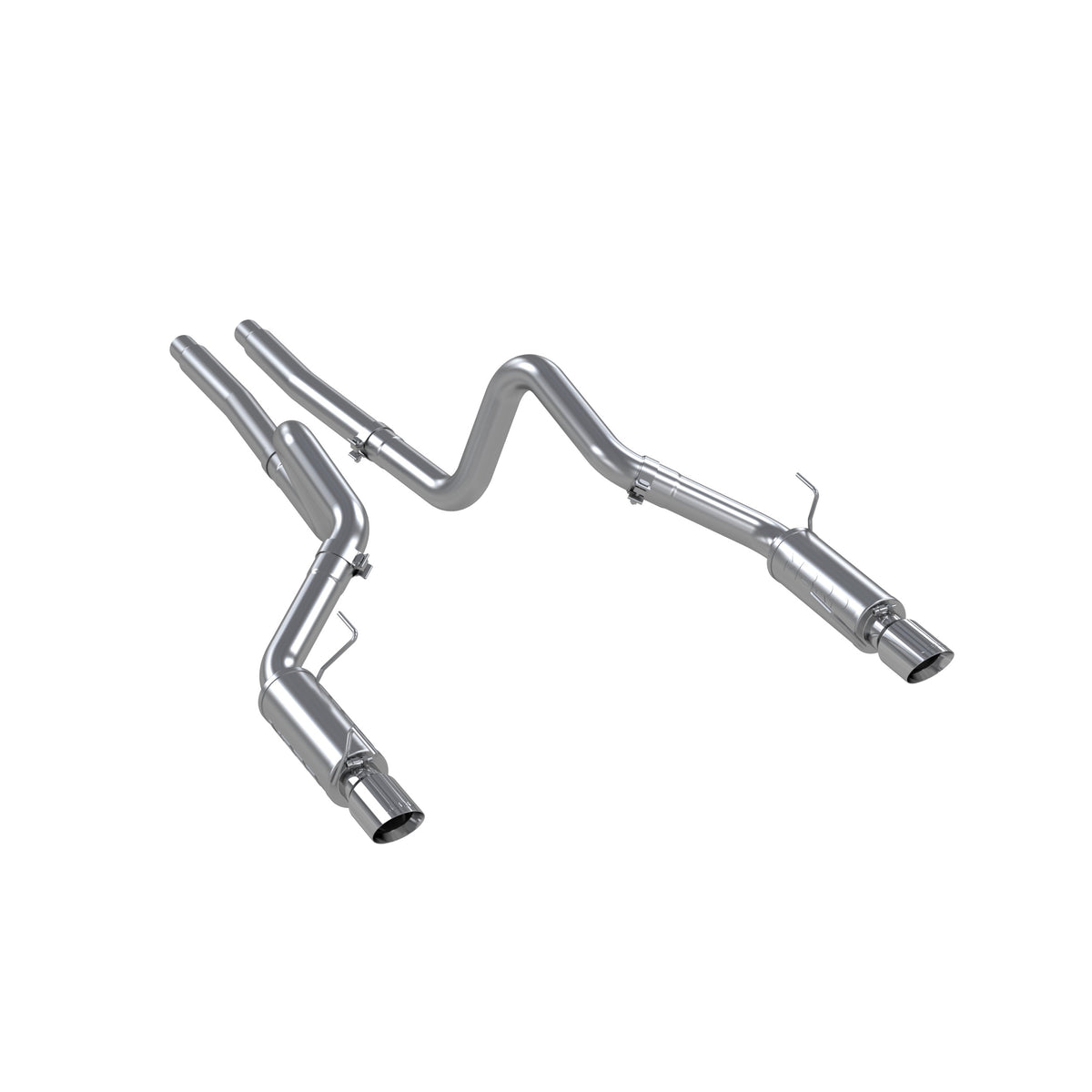 MBRP MBRP 2007 2010 Ford Shelby GT500 Aluminized Steel 3 Cat Back Dual Split Rear Exit (Race Version) S7270AL | S7270AL