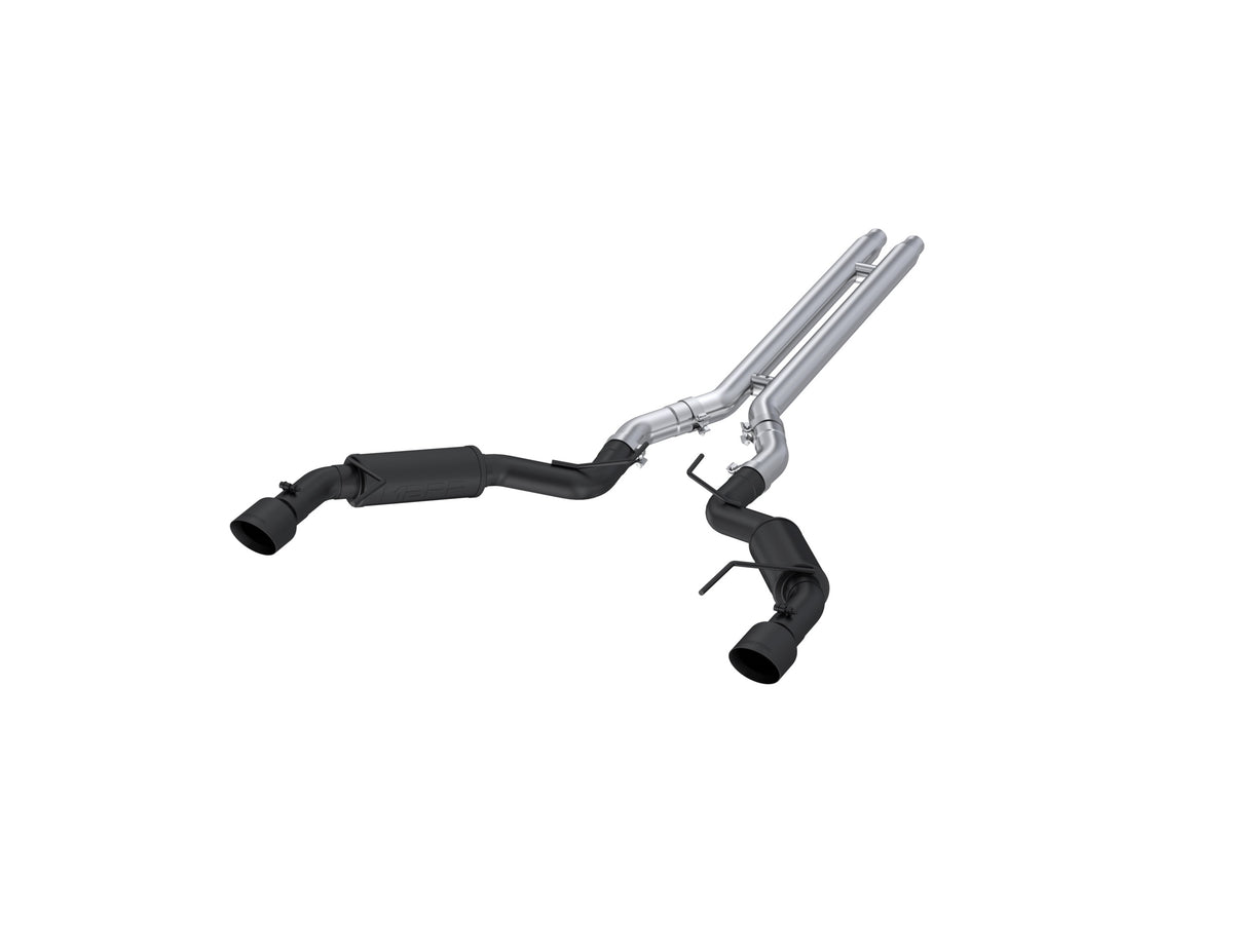 MBRP MBRP 2015 2017 Ford Mustang GT 5.0 - Coupe Only Black-Coated Aluminized Steel 3 Cat Back Dual Split Rear (Race Version) S7278BLK | S7278BLK