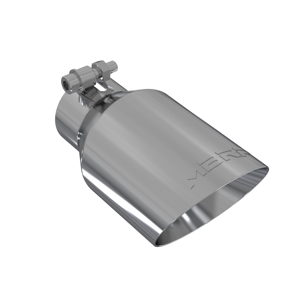 MBRP MBRP T304 Stainless Steel Tip; 4 OD; Dual Wall Angled; 2.5 inlet; 8 length T5123 | T5123