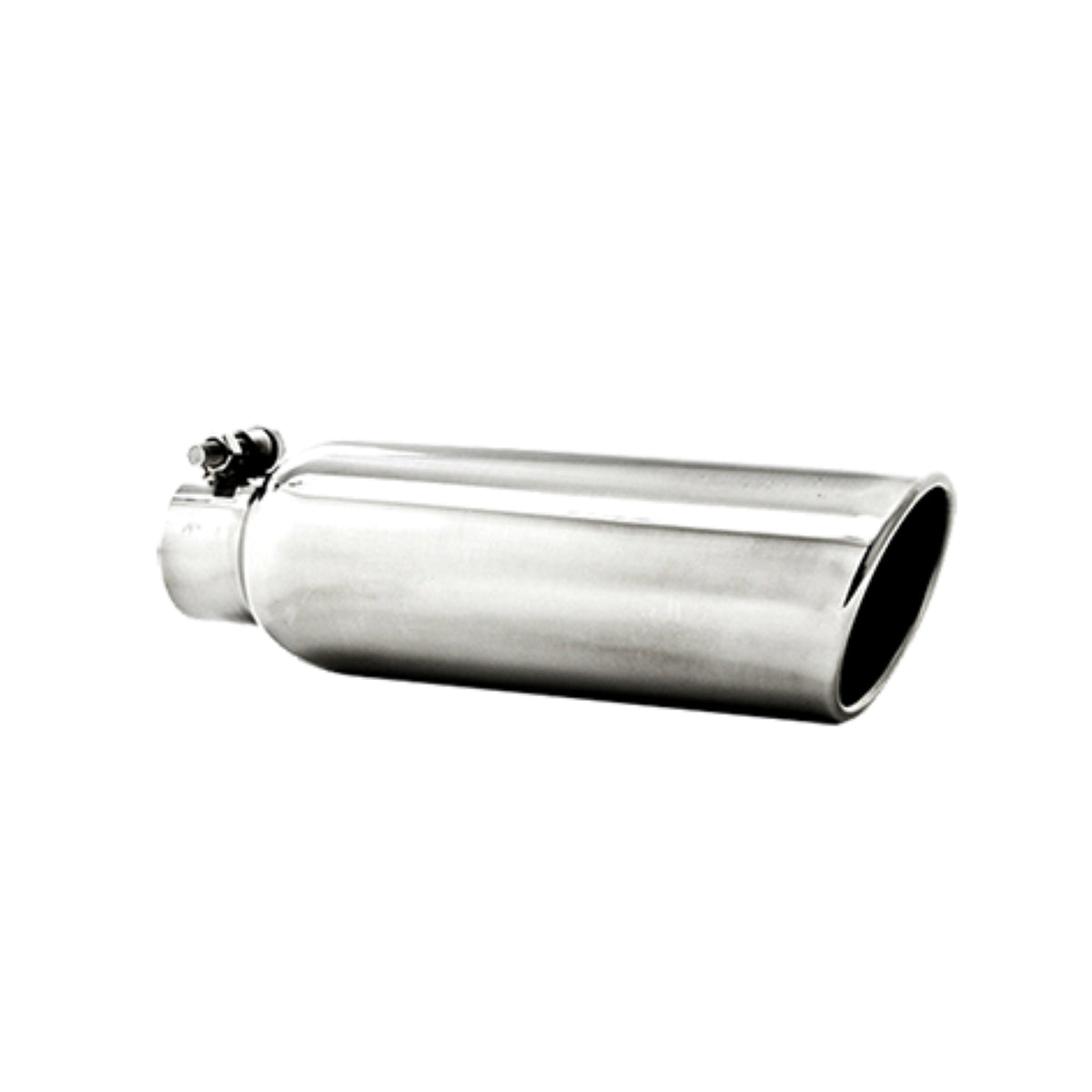 MBRP MBRP T304 Stainless Steel Tip 3.5 OD; 2.25 inlet; 12 length; Angled Cut Rolled End; Clampless-no weld T5147 | T5147