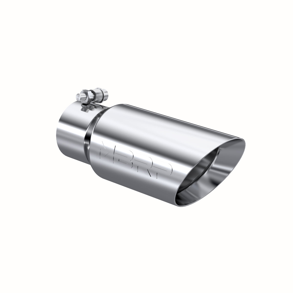 MBRP MBRP T304 Stainless Steel Tip; 4 OD; Dual Wall Angled; 3 inlet; 10 length T5156 | T5156