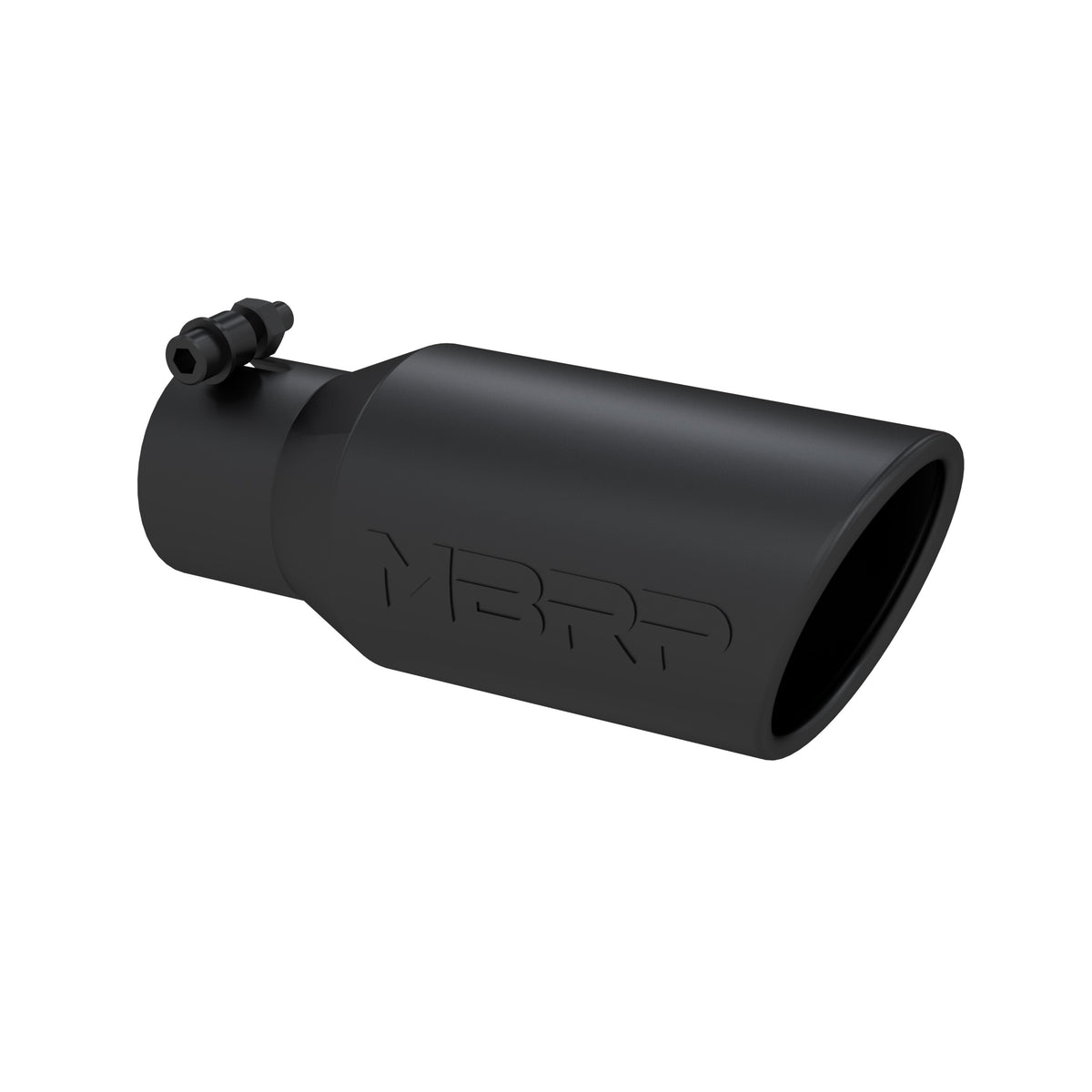 MBRP MBRP Black Coated Tip 4 OD Angled Rolled End 2.75 inlet 10 length T5157BLK | T5157BLK