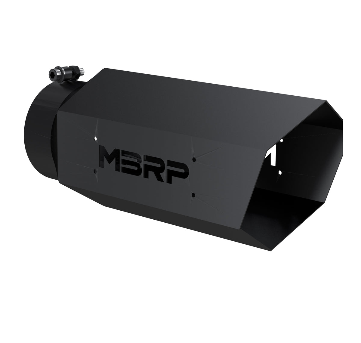 MBRP MBRP Black Coated Hex Tip; 5 ID ; 6 OD; 16 length ; No Logo Plate T5167BLK | T5167BLK