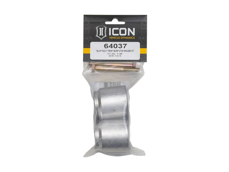 Icon Suspension 05-UP FSD 2 FRONT BUMP STOP SPACER KIT | 64037