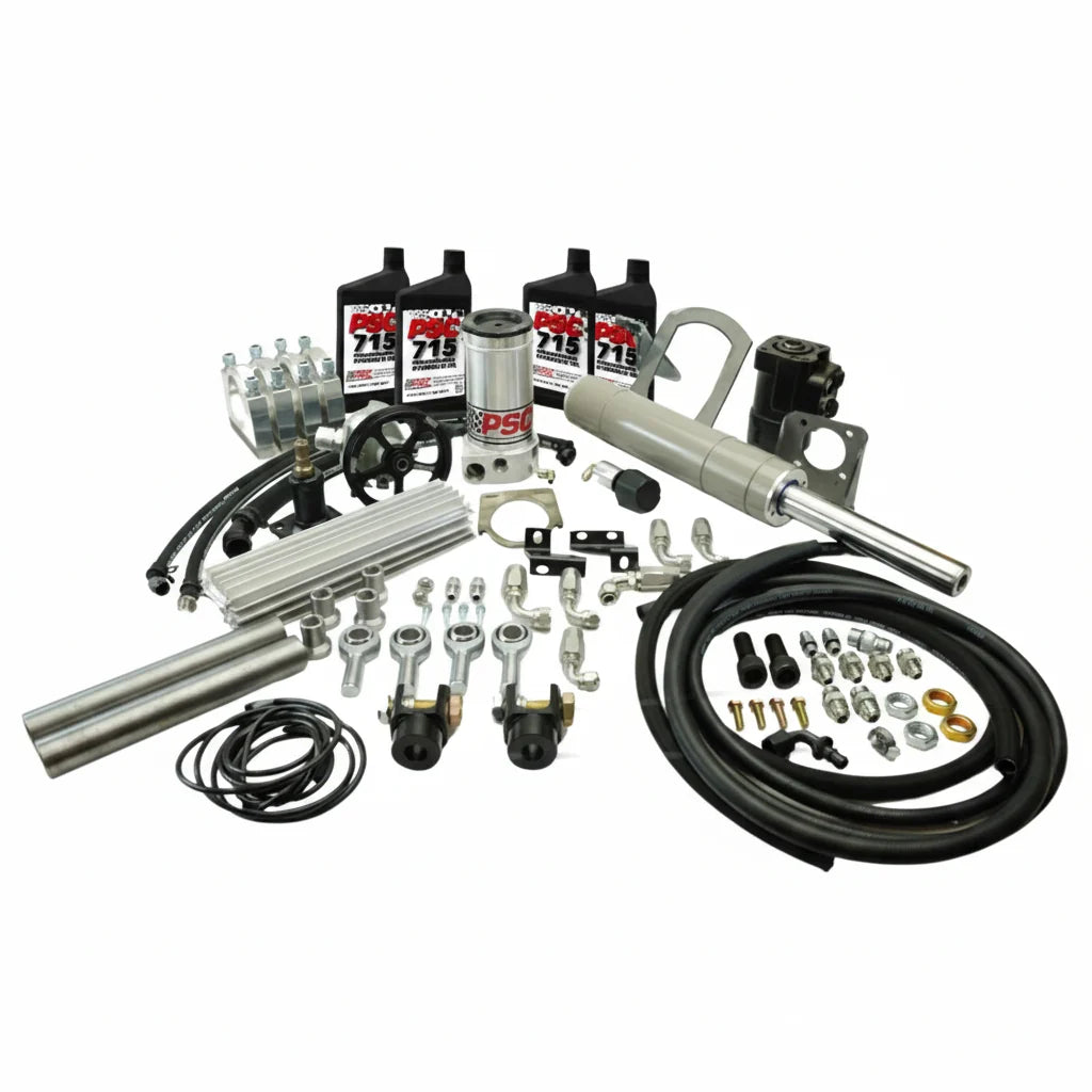 PSC Steering Performance Steering Full Hydraulic Steering Kit – Jeep XJ 4L (1996–2001) – Up to 40 Tires FHK100XJ2 | FHK100XJ2