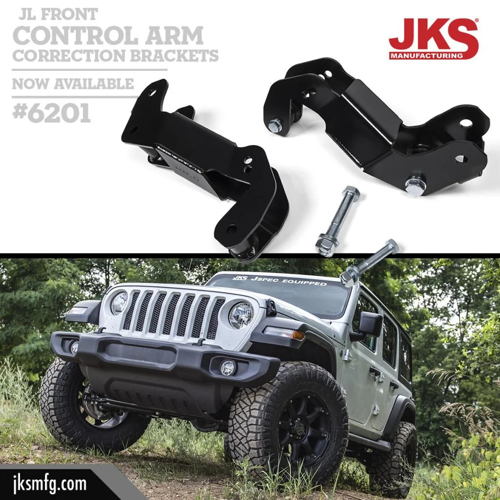 JKS JKS 2018-2026 Jeep Wrangler JL Control Arm Correction Brackets 6201 | 6201