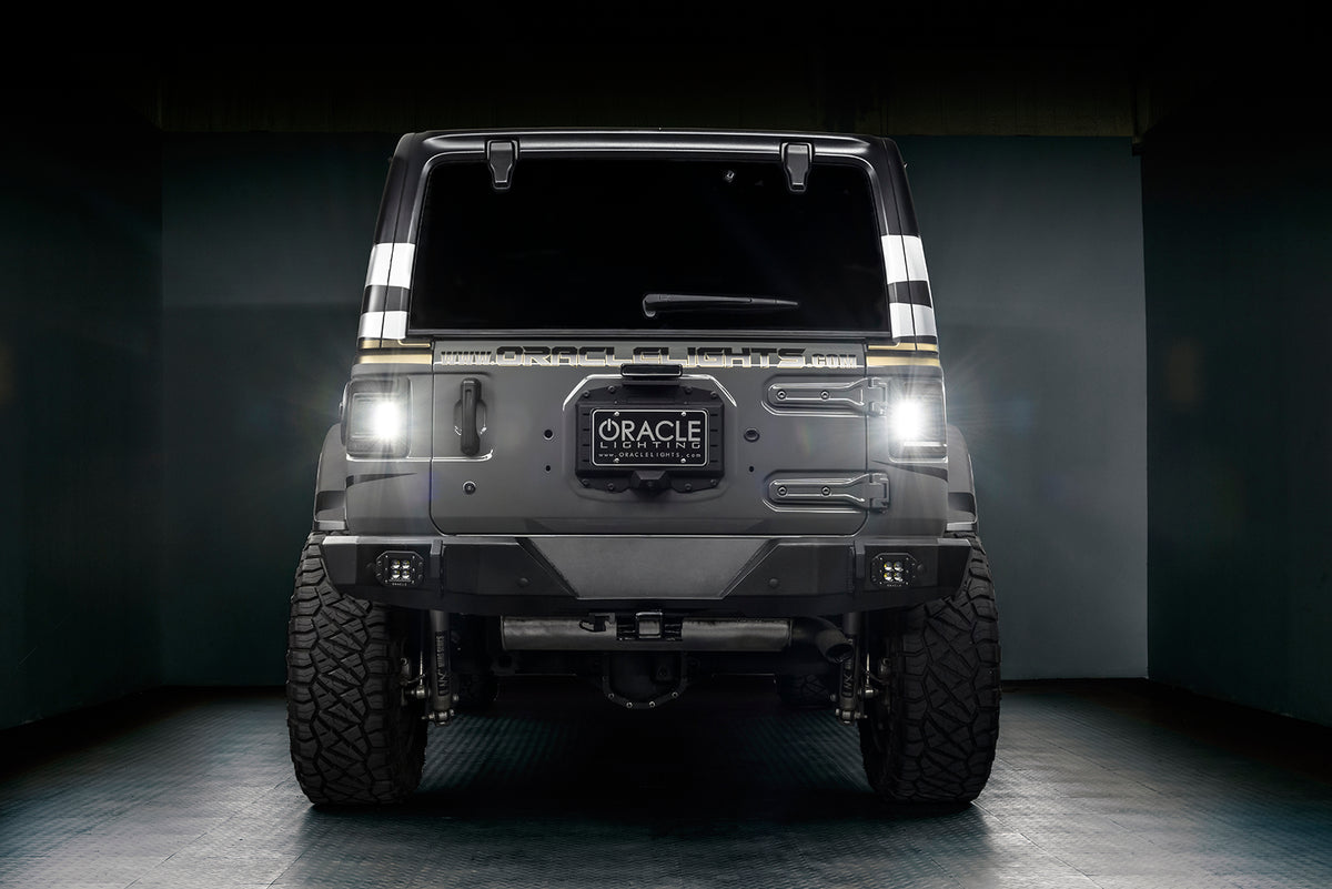 Oracle Oracle Light Black Series Flush Mount LED Tail Light for Jeep Wrangler JL - Tinted Len 5884-504-T | 5884-504-T