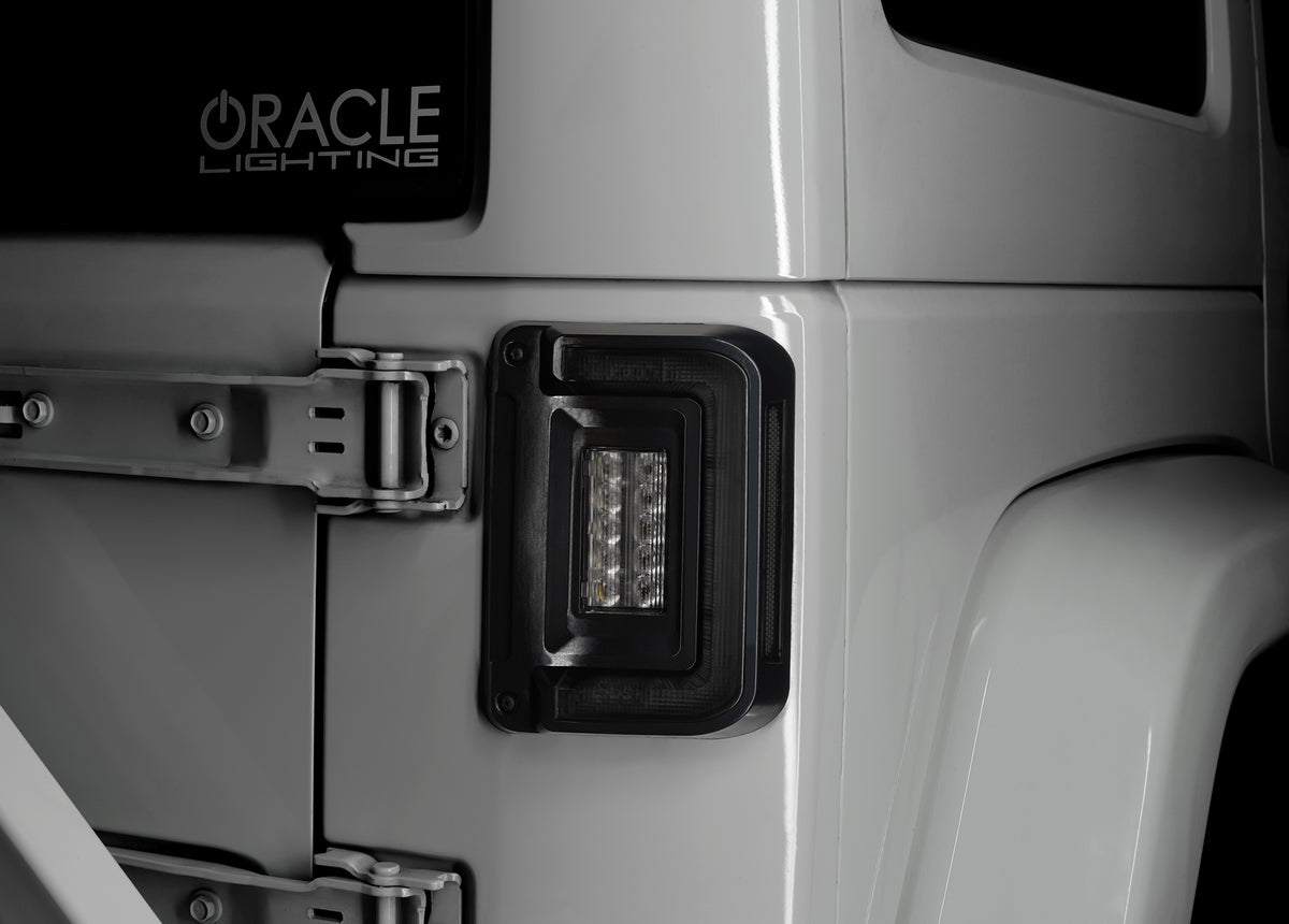 Oracle Oracle Light Black Series Flush Mount LED Tail Light for Jeep Wrangler JK - Tinted Len 5891-504-T | 5891-504-T