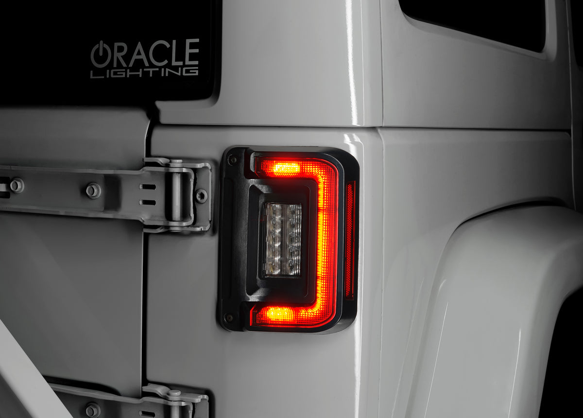 Oracle Oracle Light Black Series Flush Mount LED Tail Light for Jeep Wrangler JK - Tinted Len 5891-504-T | 5891-504-T