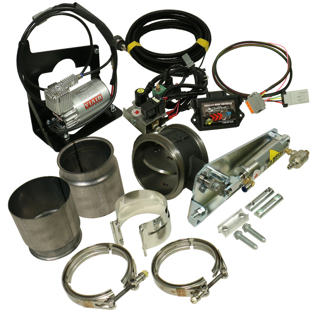 BD Diesel BD Diesel Cummins 6.7L Exhaust Brake Remote Air 5.0in Dodge 2007.5-2017 w Non-VGT Turbo 1027345 | 1027345