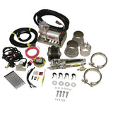 BD Diesel Exhaust Brake - Universal 3.5-Inch Remote Mount Air Actuated c w Air Compressor | 1028135