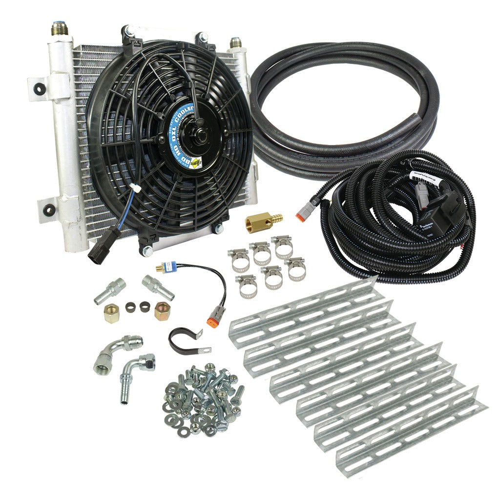 BD Diesel Xtruded Trans Oil Cooler - 5 16 inch Cooler Lines | 1030606-516