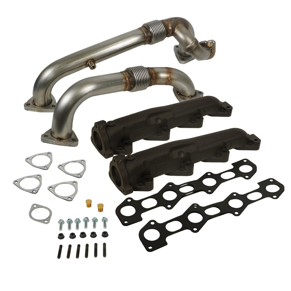 BD Diesel BD Diesel Exhaust Manifold  Up-Pipes Set Powerstroke 6.4L Ford 2008-2010 F-Ser SuperDuty 1041484 | 1041484