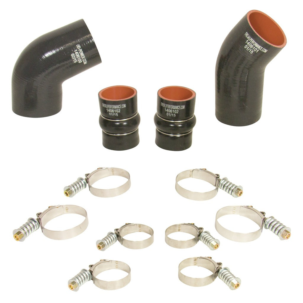 BD Diesel FTtercooler Hose AND Clamp Kit - 2004.5-2005 Chevy LLY Duramax | 1046276