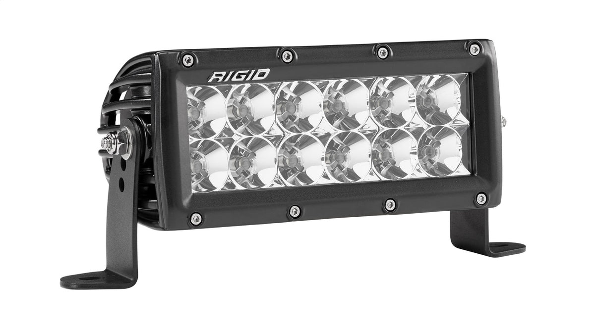 Rigid Industries E-Series PRO LED Light, Flood Optic, 6 Inch, Black Housing - 106113