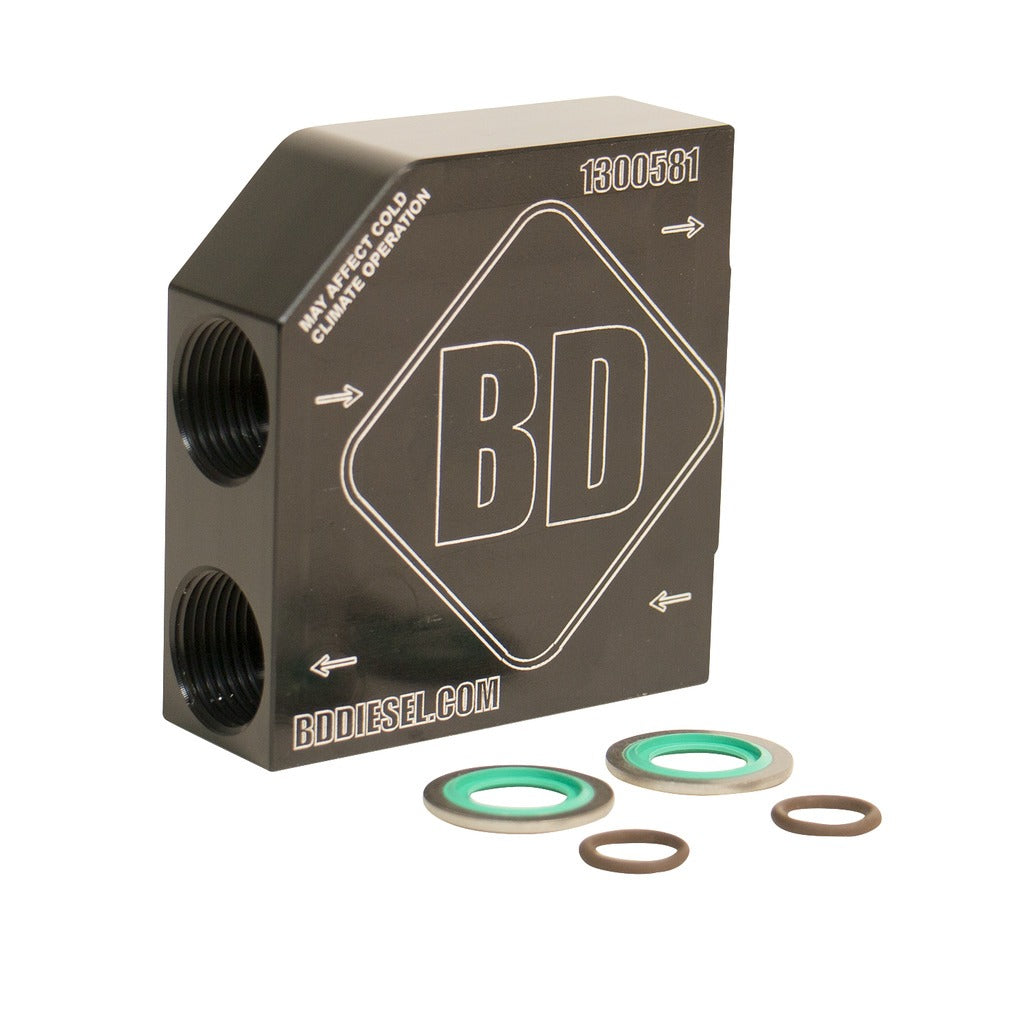 BD Diesel BD Diesel 68RFE Aisin AS69RC Cooler Bypass Delete - Dodge RAM 2019-2024 6.7L 1061527 | 1061527