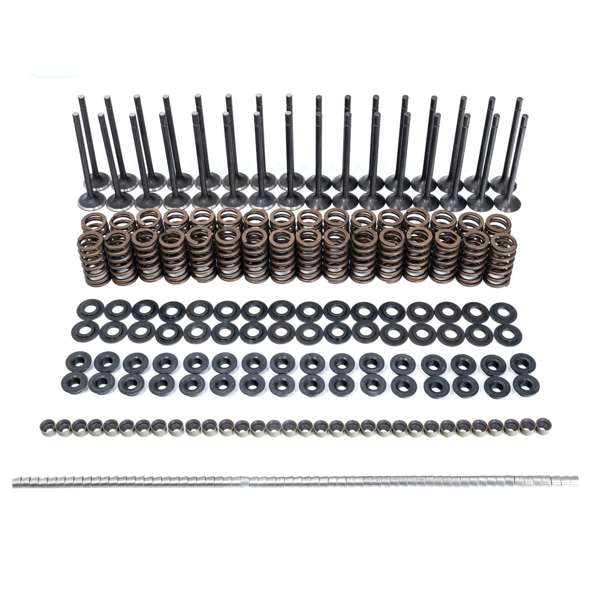 Pacific Engineering PPE Power Intake  Exhaust Valves and Conical Valve Springs (Beehive) Kit Complete - GM 6.6L Duramax 2001-2016 110090080 | 110090080