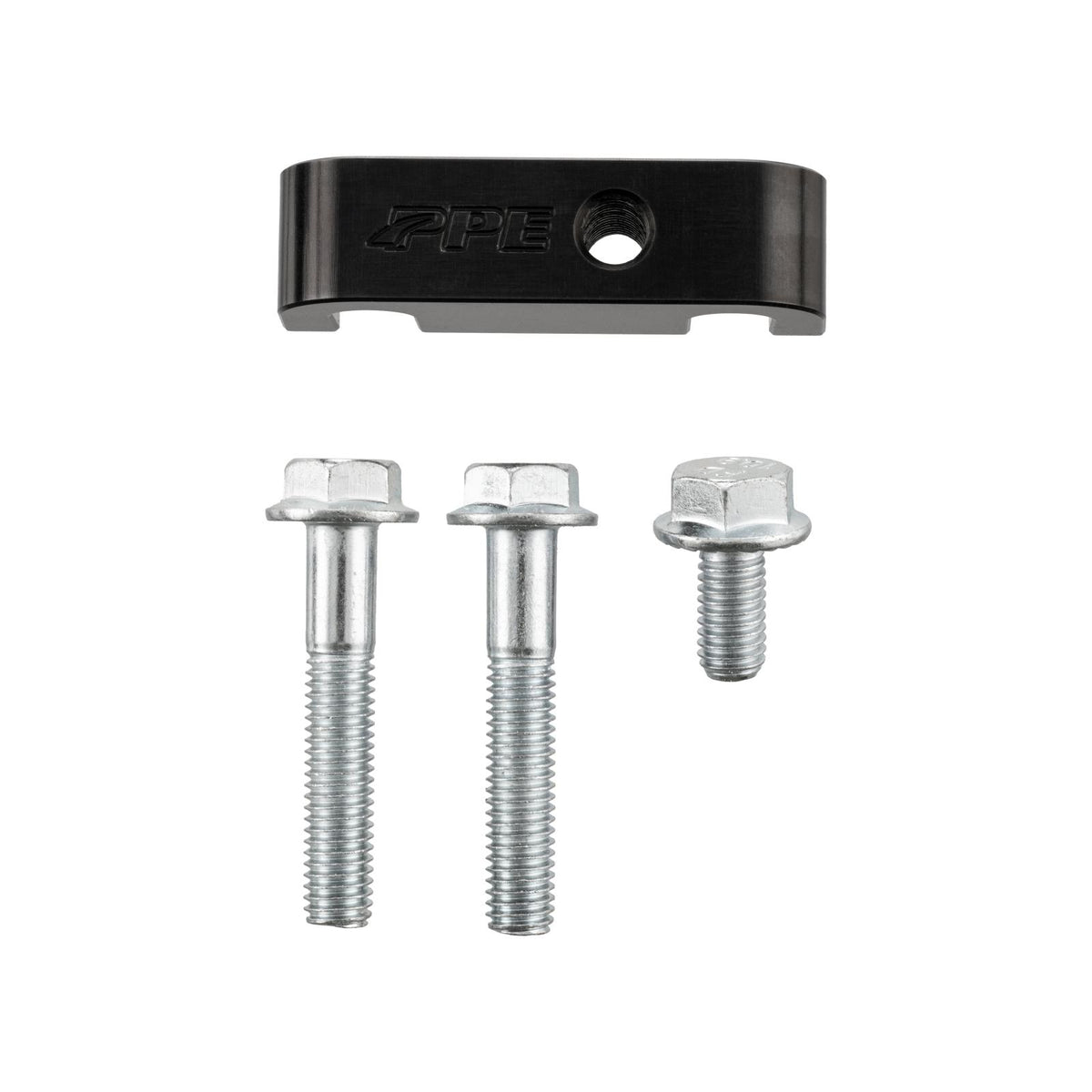 Pacific Engineering PPE Power Fuel Filter Mount Spacer Kit - GM 6.6L Duramax 2011-2016 LML - Black 113059420 | 113059420