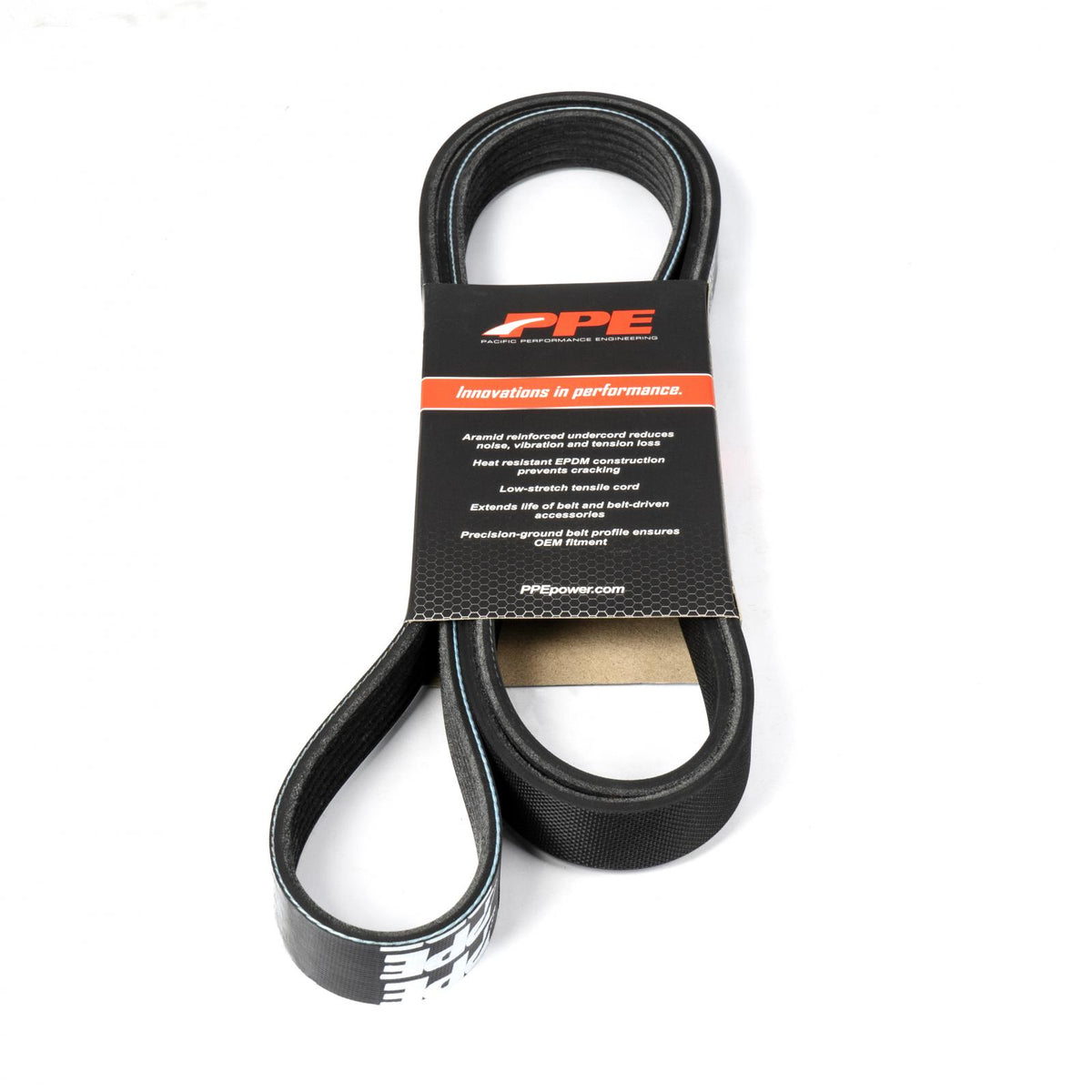 Pacific Engineering PPE Power Serpentine Belt Long - Dual Fueler GM LB7 2002-2004 with Vacuum Pump 3630mm 6 RIB 113061429 | 113061429