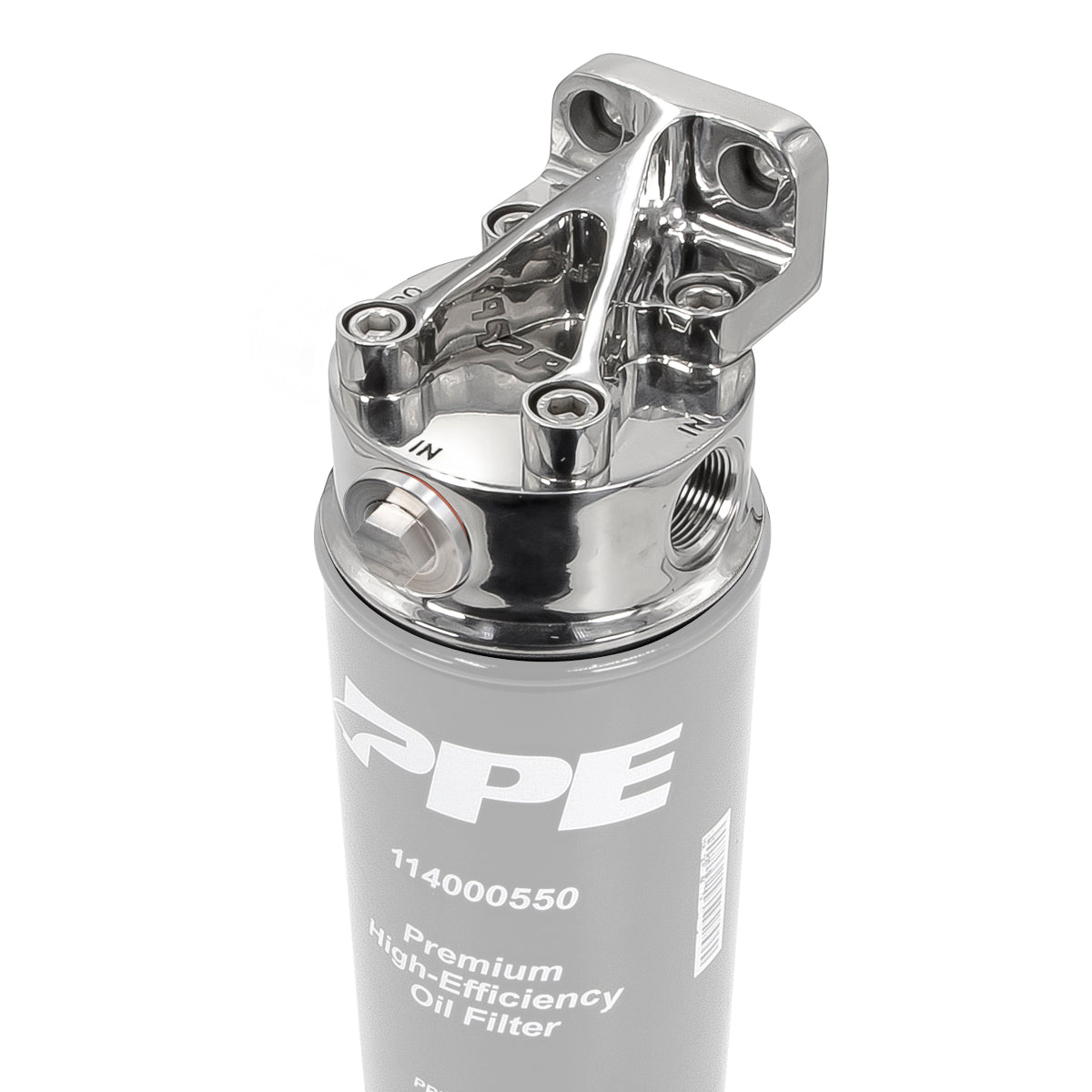 Pacific Engineering PPE Remote Oil Filter Mount Kit - Polished 304 Stainless Steel 114002000 | 114002000