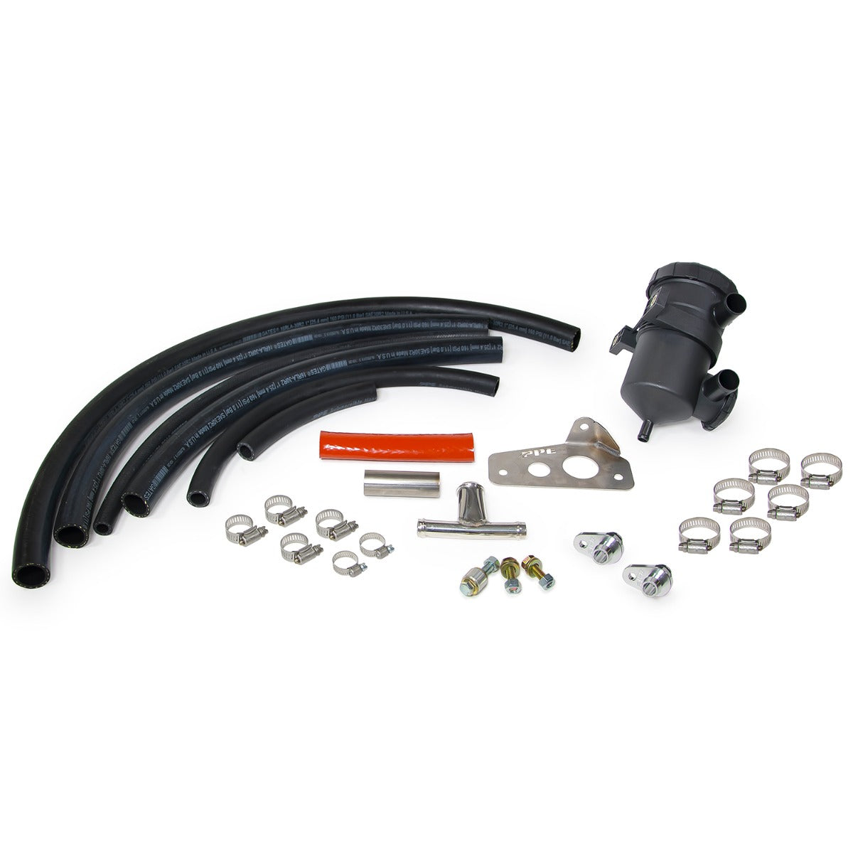 Pacific Engineering PPE Power Crankcase Ventilation Oil Water Separation Kit - GM 6.6L Duramax 2004.5-2005 114025405 | 114025405