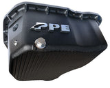 Pacific Engineering PPE Power High-Capacity Cast Aluminum Deep Engine Oil Pan - 2001-2010 GM 6.6L Duramax (17 Hole) - Black 114052020 | 114052020