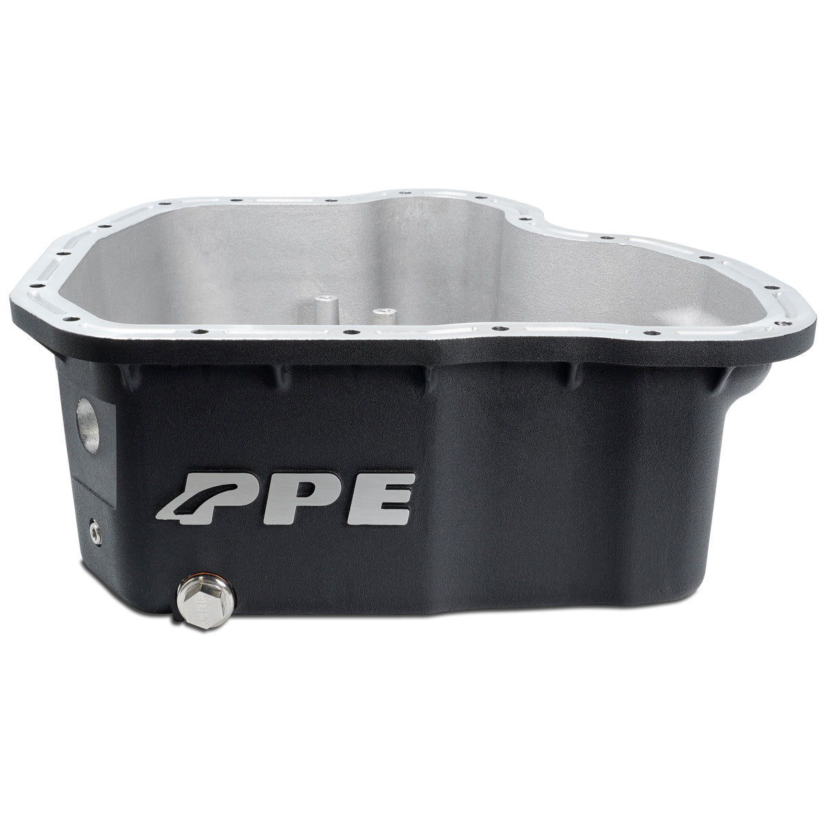 Pacific Engineering PPE Power High-Capacity Cast Aluminum Deep Engine Oil Pan - 2001-2010 GM 6.6L Duramax (17 Hole) - Black 114052020 | 114052020