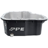 Pacific Engineering PPE Power High-Capacity Cast Aluminum Deep Engine Oil Pan - 2001-2010 GM 6.6L Duramax (17 Hole) - Black 114052020 | 114052020
