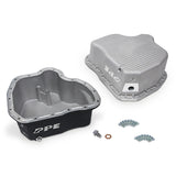 Pacific Engineering PPE Power High-Capacity Cast Aluminum Deep Engine Oil Pan - 2001-2010 GM 6.6L Duramax (17 Hole) - Black 114052020 | 114052020