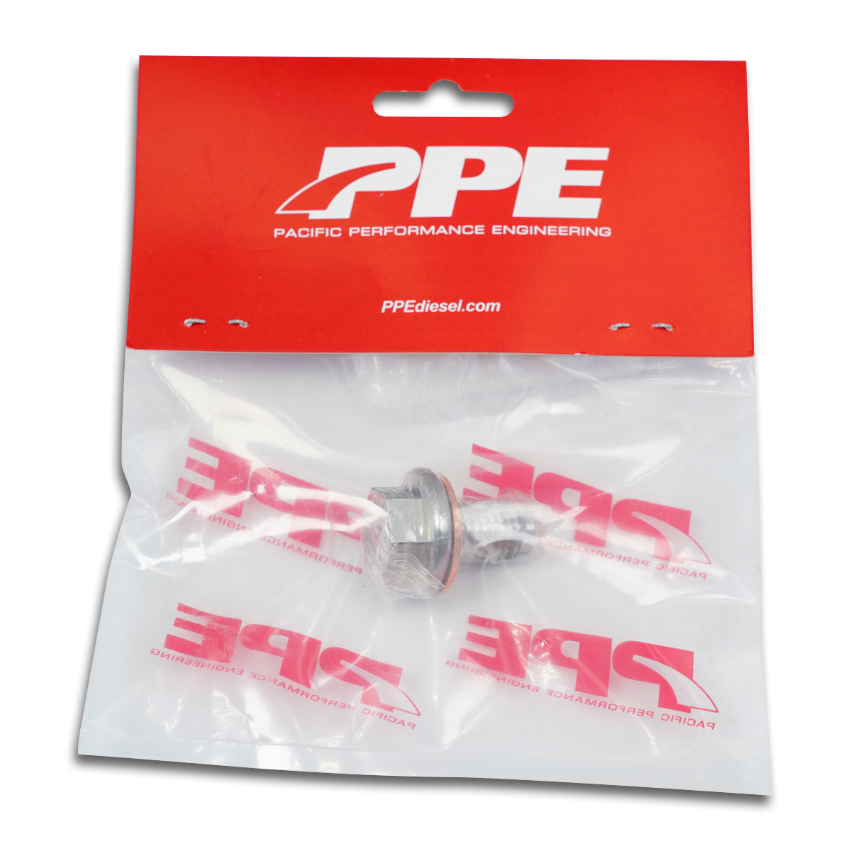 Pacific Engineering PPE Power Drain Plug M12-1.75 w Compound Washer - OEM Oil Pan 6.6L Duramax (2017-2026) 114052201 | 114052201