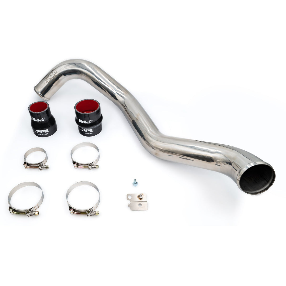 Pacific Engineering PPE Power Intercooler Charge Pipe Kit Hot Side - GM 6.6L Duramax 2004.5-2010 - Raw 115022000 | 115022000
