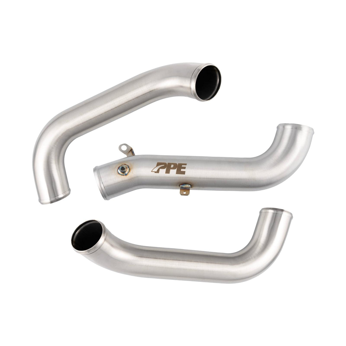 Pacific Engineering PPE Power Charge Air Pipe Kit - GM 6.6L Duramax L5P 2017-2019 - Brushed 115026010 | 115026010