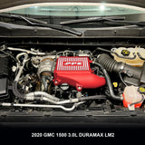 Pacific Engineering PPE Power Intercooler Kit - Air to Water - GM 3.0L Duramax 2020-2026 LM2 LZ0 - Red  Brushed Fins 115030012 | 115030012