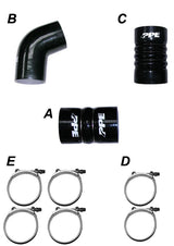 Pacific Engineering PPE Power Turbo Charge Pipes Silicone Hose Kit with Stainless Steel Clamps - GM 6.6L Duramax 2006-2010 LBZ LMM 115910610 | 115910610