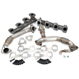 Pacific Engineering PPE High Flow Exhaust Manifolds and Up-Pipes Kit - 2011-2016 GM 6.6L LML California Emissions - Raw 116112000 | 116112000